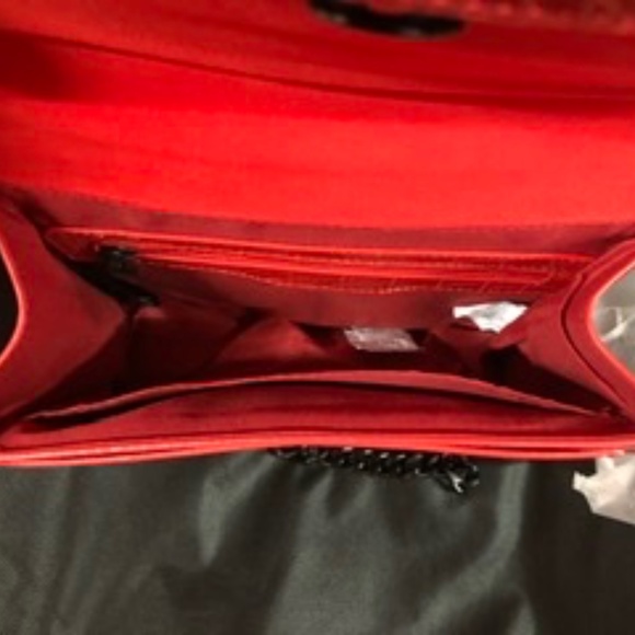 Badgley Mischka Crossbody Red Bag, S, NWT - Picture 7 of 7